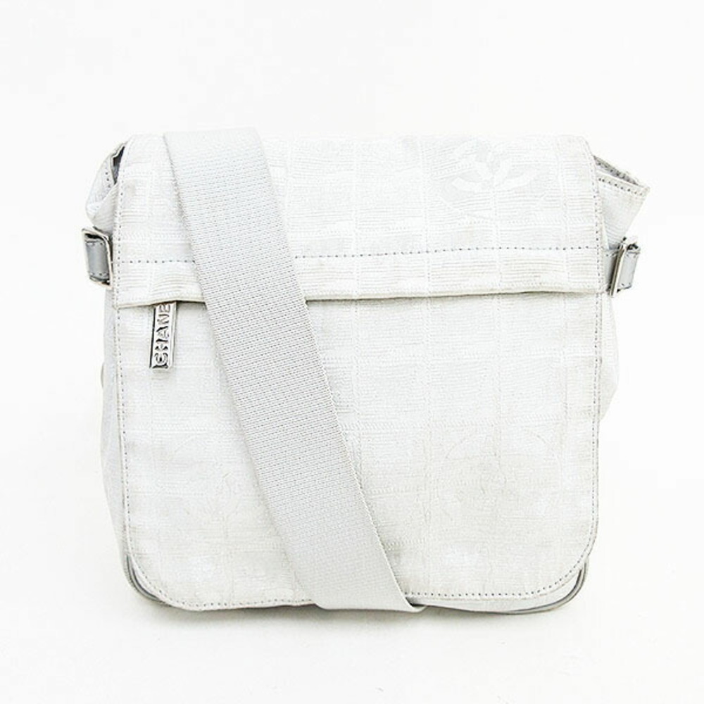 CHANEL Crossbody Bag Silver